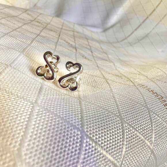 Kay Jewelers Jane Seymour Open Heart Earrings, 925 Sterling Silver Earrings - Picture 6 of 13